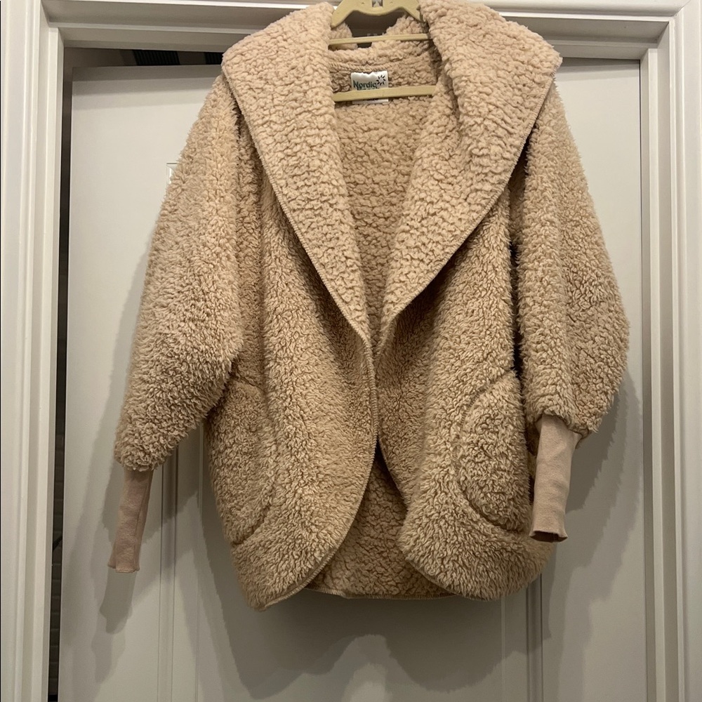 Plush Beige Teddy Jacket